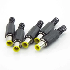 6.5mm x 4.4mm Male Solder DC Power Connector Barrel 1.3mm Tip Plug Jack Adapter - Zdjęcie 1 z 8