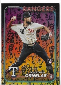 Jonathan Ornelas #575 RC 2024 Topps RARE Holiday Statue of Liberty - Picture 1 of 2