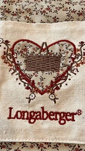 Longaberger Valentines Day, Heart And Basket On Front Tote  - Picture 1 of 11