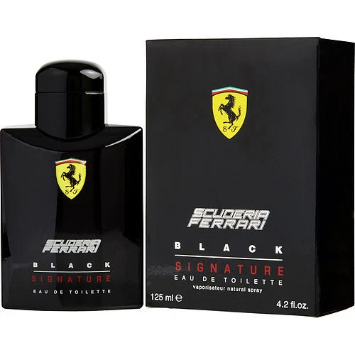Scuderia Ferrari Black Signature for Men Eau De Toilette 4.2 FL Oz 125 Ml