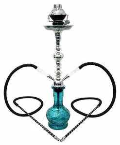 22" himmelblau 2 Hohe Munchen shisha Hookah wasserpfeife Narghile Rauchen H-0124 - Bild 1 von 7