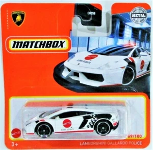 2022 Matchbox Short Card Lamborghini Gallardo Police # 69 / 100 - Picture 1 of 2
