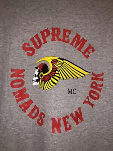 Supreme 2002 Nomads MC New York Angels T-Shirt Large - 100% Authentic - Picture 1 of 5