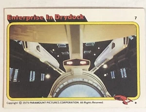 Star Trek 1979 Trading Card #7 Enterprise In Drydock - Picture 1 of 2