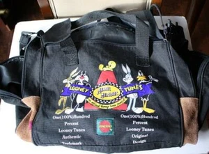Bolso de Lona Looney Tunes Merry Melodies Vintage Bugs Bunny Wile E Lucas Piolín -- - Imagen 1 de 1
