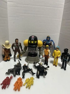 Vintage 70-90s Action Figure Lot Keshi, Robin Hood, Dragon Fly, Fisher Price Wow - Picture 1 of 10