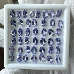 32.64ct Fine 7x5 Tanzanite Set | Natural from Tanzania (BX) - Picture 1 of 5