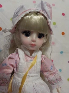 NUEVA HERMOSA MUÑECA DE MODA, HERMOSOS OJOS, ARTICULACIONES ARTICULADAS, CABELLO RUBIO, BONITA - Imagen 1 de 3