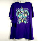 Purple Southern Y'all Turtle Crew Short Sleeve T-Shirt Size XL - Purple - Turtle