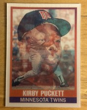 1989 Sportflics Kirby Puckett Baseball Card #34 Twins HOF CF VGEX