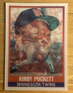 1989 Sportflics Kirby Puckett Baseball Card #34 Twins HOF CF VGEX