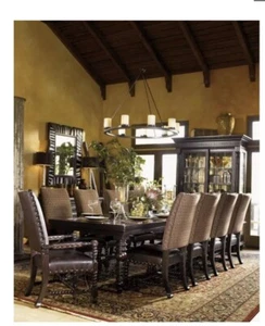 Tommy Bahama Kingstown dining Table Set Display Cabinet Mirror by Lexington - Picture 1 of 6