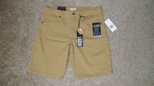 Lazer Skinny Slim Stretch Brown Shorts Comfort Flex Boys Size 16 - Picture 1 of 13