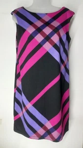 Blu Sage Damen ärmellos schwarz lila violett Kleid Größe 8P - Bild 1 von 9