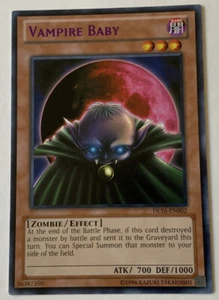 Tarjeta de la Liga Duelista YuGiOh JCC Vampire Baby DL16-EN002 (púrpura) rara nueva DL - Imagen 1 de 3