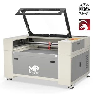 Monport 90W CO2 Laser Gravurmaschine Gravierschneider mit Wasserkühler 900x600mm - Bild 1 von 9