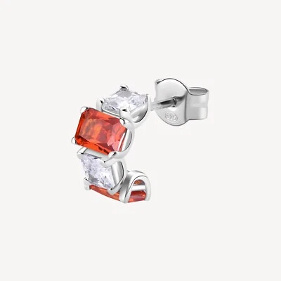BROSWAY FANCY ORECCHINO SINGOLO CON ZIRCONI IN ARGENTO 925 FVO08 VITAMIN ORANGE - Immagine 1 di 4