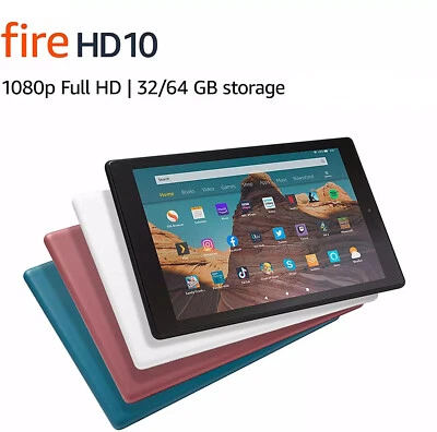Amazon Fire HD 10 (2019) 32GB 2GB RAM Wi-Fi Android Tablet 10.1" - Image 1 of 4