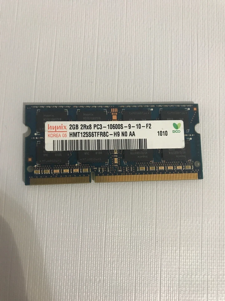 For Hynix 2GB DDR3 1066MHz PC3-8500S 2RX8 204Pin Laptop Memory RAM - Image 1 of 4