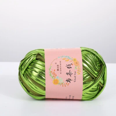 Camiseta 100g 30M Textura Metálica Hilo Bola Tejer Hilo Brillante Hágalo Usted Mismo Artesanal Decoración Foto 1 de 4