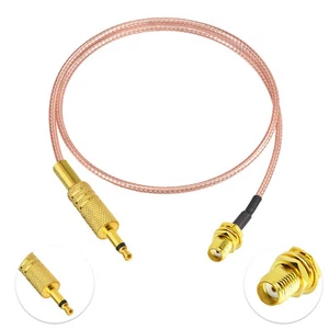 SMA Female Bulkhead to 3.5mm 1/8" TS Male Mono RF RG316 Jumper Coax Cable 0.1~10 - Picture 1 of 6