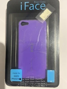 iPhone 5, 5S, SE iFace TPU Flexi Jelly Case in Purple TPU9050-378 Brand New pack - Picture 1 of 2