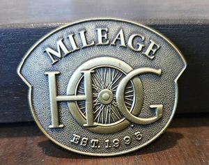 Harley Davidson Owners Group HOG Kilometerstand EST. Medaillon Emblem 1995 zum Aufkleben - Bild 1 von 5