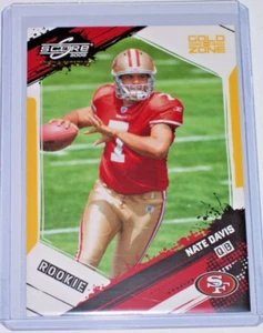 2009 Score Inscriptions Gold Zone Rookie Parallel Nate Davis/50 #377 Ball State - Imagen 1 de 1