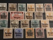 German Territory Stamps Belgium Occupation