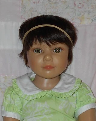 Peluca muñeca unisex IMSCO CABELLO HUMANO TALLA 9 MARRÓN OSCURO #206091 capas cortas/flequillo nueva con etiquetas Foto 1 de 4