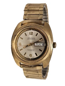 Waltham Self Winding OLTRASHOCK 17 JEWELS Wrist Watch Men’s Swiss - Picture 1 of 8