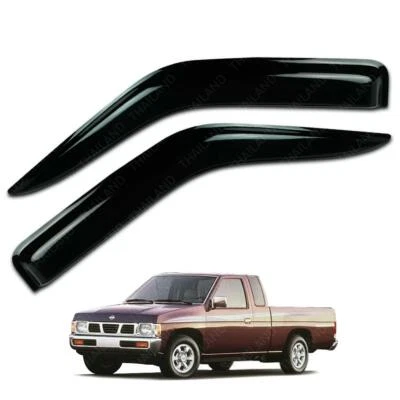 Wind Deflector Weather Guard Black for Nissan Big M BigM D21 2 Doors 1995 - 1997 Foto 1 de 4