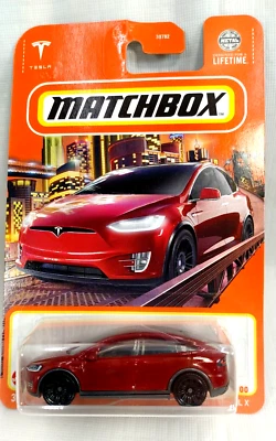 Matchbox Tesla Model X Red Die Cast - Image 1 of 3