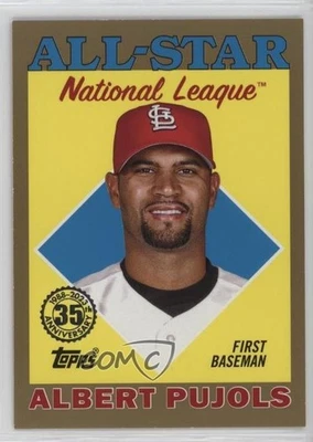 2023 Series 2 1988 Topps All-Star Baseball Gold /75 Albert Pujols #88AS-49 - Image 1 of 2