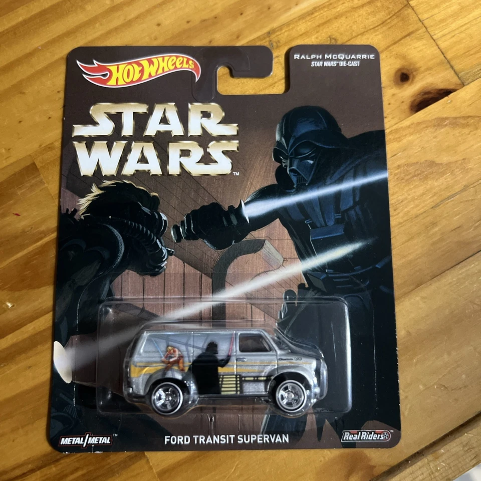 2016 Hot Wheels 星球大战 Ralph McQuarrie 银色福特 Transit Supervan 压铸 — 第 1/3 张图片