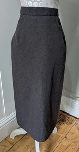 Vintage Pencil Skirt Grey Home Made Size 10-12 Rockabilly, WWII - Picture 1 of 8