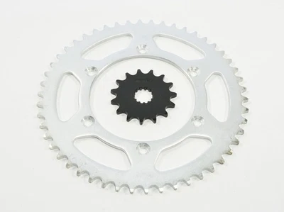 Yamaha WR450 F WR 450F 2003-2014 15 dientes delantero y 50 dientes trasero piñón plateado Foto 1 de 2