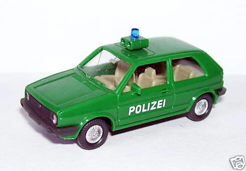 Micro Wiking Ho 1/87 Vw Volkswagen Grande Golf Polizia Polizei - Immagine 1 di 1