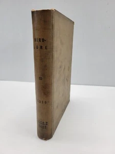 1916 Bound Bird Lore Volume 18 ex Library Book Frank Chapman - Foto 1 di 13