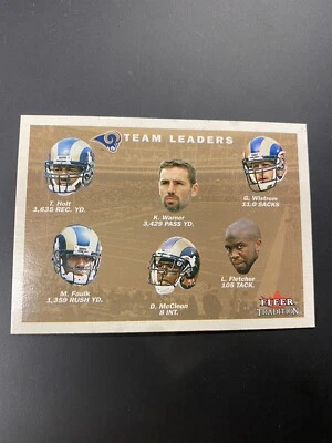 2001 Fleer Tradition Football Card #400 St. Louis Rams TL  - Image 1 of 2