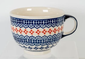 Boleslawiec Polish Pottery 18oz Late Mug. Handmade. New+Fast Ship - Picture 1 of 6