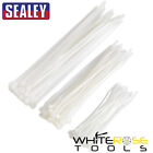 Sealey Asortyment opasek kablowych Biały pakiet 75 okładów krawatowych 