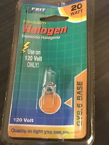 BPQ20/8.6 Feit Electric 20W 120V Clear Light Bulb Lamp Bi-Pin GY8.6 Base - Picture 1 of 2