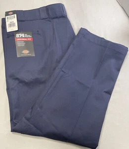 Dickies 874 Original Fit Navy Blue Work Pants Men's 50 x 30 - Picture 1 of 11
