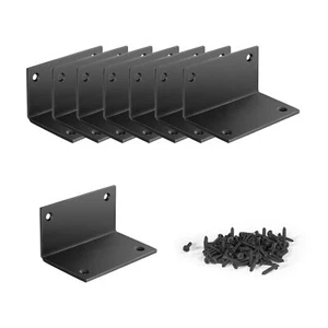 8 PCS Iron 2.76 Inch L Right Angle Bracket with Screws 2.76" x 1.57" x 1.57" ... - Picture 1 of 6
