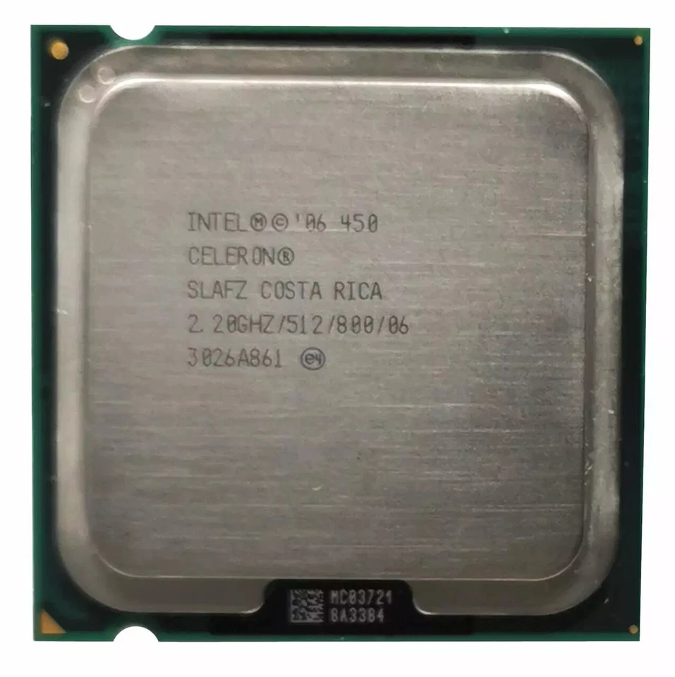 Intel Celeron 450 SLAFZ 2.2ghz 800 512 LGA775 CPU Processor - Image 1 of 1