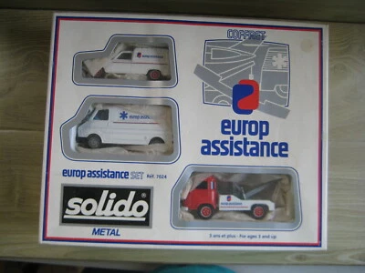   TOW TRUCK/RECOVERY EUROP ASSISTANCE SET      by  SOLIDO   No 7024  1/43 - Image 1 of 2