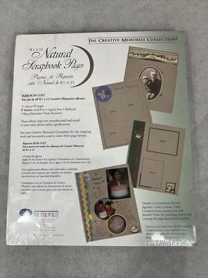 Creative Memories 8.5” X 11” Natural Scrapbook Pages 15 Sheets/30 Pages - Image 1 of 2