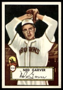 1952 Topps #212 Ned Garver  St. Louis Browns Red Back EX-EXMINT
