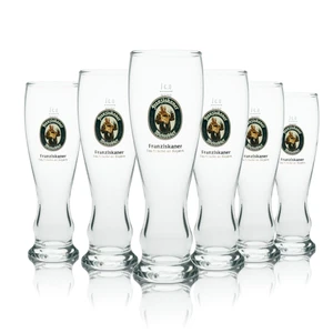 6x Franziskaner Bier Glas 0,3l Weizenglas Bayern Rastal Hefe Weißbier Edition - Zdjęcie 1 z 3